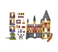 HARRY POTTER - CHÂTEAU DE POUDLARD DELUXE MAGICAL MINIS WIZARDING WORLD - Château Poudlard 60 cm Interactif Avec Sons et Lumières, 3 Figurines et 22 Accessoires - 6062278 - Jouet Enfant 5 ans et +