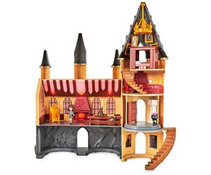HARRY POTTER - CHÂTEAU DE POUDLARD MAGICAL MINIS WIZARDING WORLD - Château Poudlard Avec Effets Sonores et Lumineux - Figurine Hermione Et 12 Accessoires - 6061842 - Jouet Enfant 5 ans et +