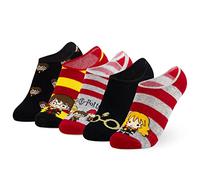 Harry Potter Chaussette Fille et Ado, Lot 5 Paires Chaussettes Fantaisie, Doux Tricot Respirant, Comfy Idee Cadeau (25/30 EU)