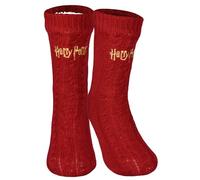 Harry Potter Chaussettes de chalet - tricot sherpa homme, chaudes, rouges, taille unique