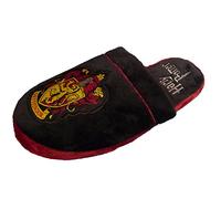 Harry Potter Chaussons Espadrilles Peluche Gryffondor Noir Rouge