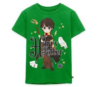 Harry Potter Chibi Hedwige Nimbus T Shirt Enfant Premium | Quidditch Gryffondor Gryffindor