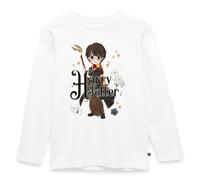 Harry Potter Chibi Hedwige Nimbus T Shirt Manches Longues Enfant Premium