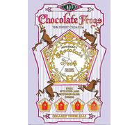 Harry Potter - Chocolate Frogs - Affiche de film de cinéma - Dimensions : 61 x 91,5 cm + 2 barres d'affiche en plastique 62 cm Noir
