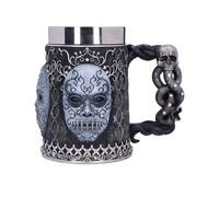 Nemesis Now B5604T1 Harry Potter - Chope à bière de Collection - Motif : Mangemorts - Cadeau pour Fan et Passionné - Qualité Supérieure - Noir et Argenté - 15.5 cm , Résine