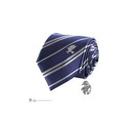 Cinereplicas Cravate avec pin's Harry Potter - Édition Deluxe Licence Officielle Serdaigle Bleu