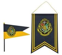Cinereplicas - Harry Potter - Set Bannière et Drapeau - 30 x 43cm - Décoration - Licence Officielle - Poudlard
