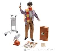 Harry Potter - Coffret Collector Quai 9 3/4, avec poupée et chouette Hedwige, bagages et accessoires - Poupée Figurine - Dès 6 ans