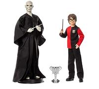 Harry Potter Coffret poupées articulées Voldemort et Harry Potter, costumes et baguettes inspirés du film, à collectionner, jouet pour enfant, GNR38