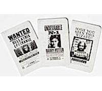 Harry Potter : Collection de carnets de poche des affiches recherchées (lot de 3)