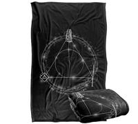 Harry Potter Deathly Hallows Glow Plaid Ultra Doux au Toucher Soyeux - 91 x 147 cm