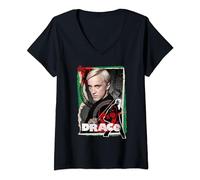Harry Potter Draco Malfoy Photo Collage T-Shirt avec Col en V