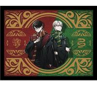 Harry Potter : Dynastie des sorciers - imprimé "Harry Vs Draco" PM9681 (30 cm x 40 cm) (vert/rouge)
