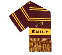 Harry Potter - Écharpe personnalisée pour enfants - Motif Gryffondor bordeaux - Écharpe en laine - Taille unique - Marchandise officielle