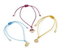 Harry Potter Ensemble de bracelets d'amitié officiels avec inscription Love Snitch, potion d'amour et retourneur de temps
