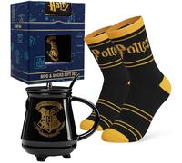 Harry Potter Ensembles de Mugs Coffret Cadeau Femme Ado Tasse Mug À Café et Chaussettes Femme Hogwarts Idée Cadeau (Tasse Noire & Cuillère et Chaussettes, Tasse: 450 ml, Chaussettes: 35/41 EU)
