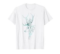 Harry Potter Expecto Patronum Intricate Line Art T-Shirt, Homme, Blanc, XL
