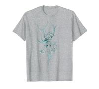 Harry Potter Expecto Patronum Intricate Line Art T-Shirt, Homme, Gris Chiné, S