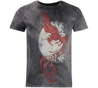 Harry Potter Fawkes Homme T-Shirt Manches Courtes Multicolore L 100% Coton Regular/Coupe Standard