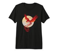 Harry Potter Fawkes Phoenix Rising with The Moon T-Shirt Haut de Gamme