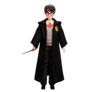 Mattel Poupée Harry Potter – Uniforme emblématique de Poudlard, tenue amovible, baguette – JGM18