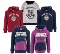 Harry Potter - Fille Garçon - Sweat à Capuche Impression Complète - Automne Hiver - Licence Officielle [1035 Rouge - 6 Ans]