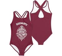Harry Potter Filles Poudlard Maillots de Bain Bourgogne Hogwarts Crest Or Navy Hedwig 11-12 Ans