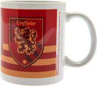 Harry Potter - Gobelet à café, rayé PM2866 (taille unique) (Blanc/Écarlate/Jaune)