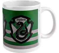 Harry Potter - Gobelet à café "Slytherin", rayé PM1665 (Taille unique) (Vert/Gris/Noir)