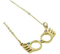 Harry Potter Collier doré officiel Luna Lovegood, taille unique, Zinc, Pas de gemme