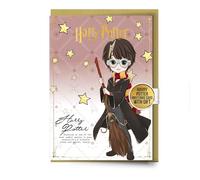 Carat Carte de vœux Harry Potter avec badge