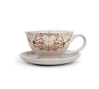 Harry Potter Grim Ensemble tasse à thé et soucoupe en céramique 355 ml | Collection officielle Wizarding World | Coffret cadeau magique sur le thème de Poudlard | Service de table pour 1 personne