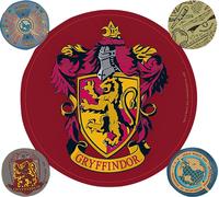 Harry Potter - Gryffondor - Autocollants Lot de 5 - Vinyle TA893 (Taille unique) (Rouge)