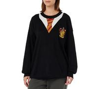 Harry Potter Gryffondor Femme Pull tricoté Noir S 55% Polyacrylique, 45% Coton Large