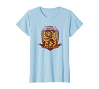 Harry Potter Gryffondor Quidditch Bouclier Vieilli T-Shirt, Femme, Bleu Céleste, XL
