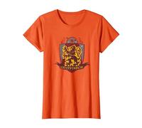 Harry Potter Gryffondor Quidditch Bouclier Vieilli T-Shirt, Femme, Orange, S