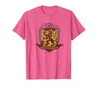 Harry Potter Gryffondor Quidditch Bouclier Vieilli T-Shirt, Homme, Rose Chiné, XXL