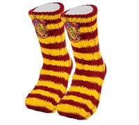 Harry Potter Gryffondor Slipper Chaussettes pour femme, rouge/jaune, taille unique