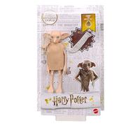 Harry Potter - Poupée Dobby L'elfe De Maison Avec Tunique En Tissu Et Accessoire Chaussette- Poupée Mannequin - Des 6 Ans