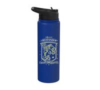 Harry Potter Hand Drawn Gryffindor Shield Stainless Steel Insulated Water Bottle