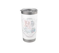 Harry Potter Hand Drawn Hogwarts Shield Gobelet isotherme en acier inoxydable double paroi