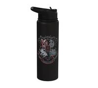 Harry Potter Hand Drawn Hogwarts Shield Stainless Steel Insulated Water Bottle