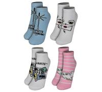 Harry Potter Hedwig Poudlard Lot de 4 paires de chaussettes de sport pour femme