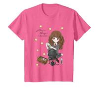Harry Potter Hermione Granger Quote and Stars T-Shirt, Enfant, Rose Chiné, 4 Ans