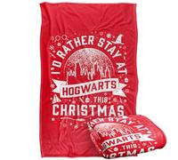Harry Potter Hogwarts At Christmas Plaid Ultra Doux au Toucher Soyeux - 91 x 147 cm