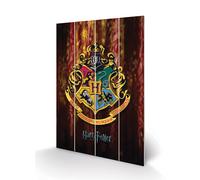 HARRY POTTER HOGWARTS CREST IMPRIMÉ BOIS PYRAMID INTERNATIONAL