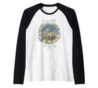 Harry Potter Hogwarts Family Trip Watercolour Manche Raglan