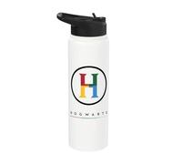 Harry Potter Hogwarts Four Colored 'H' Logo Stainless Steel Insulated Water Bottle