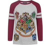 Harry Potter Hogwarts Girl's Raglan T-Shirt (7-8 ans) G