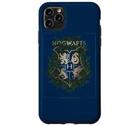 Harry Potter Hogwarts Green and Gold Floral Crest Coque pour iPhone 11 Pro Max